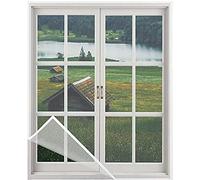 Moustiquaire magnétique pour portes et portes 200 x 205 cm, fermeture automatique, installation sans perforation, couleur blanche, écran ct pour un espace de vie libre, facile à utiliser