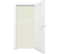 Moustiquaire manches de rideau - 100 x 230 cm - Crème - Rideau de porte durable pour moustiquaire en LDPE avec protection UV et crochets galvanisés