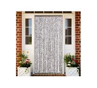 vidaXL Moustiquaire rideau de porte imperméable Protection contre insectes 90x220 cm Marron et Beige