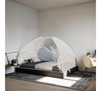 vidaXL Moustiquaire mongole avec portes, 220 maille, blanc, 200x120x130 cm