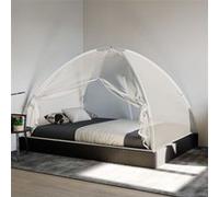 Moustiquaire mongole avec portes 220 maille blanc 200x150x140cm Noir G