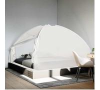 vidaXL Moustiquaire mongole 220 maille avec portes blanc 200x200x135 cm