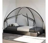 vidaXL Moustiquaire mongole avec portes 220 maille Noir 200 x 120 x 130 cm