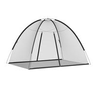 Moustiquaire mongole avec portes 220 maille noir 200x150x140 cm