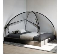 vidaXL Moustiquaire mongole avec portes 220 maille noir 200x180x135 cm
