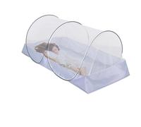 Moustiquaire Mosquito1 - Polyester | Tente pliable | Filet en maille à ouverture latérale avec fermeture éclair latérale pour lit, camping, protection extérieure, voyage, utilisation dans le jardin