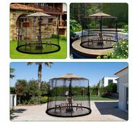 Moustiquaire moustiquaire camping extérieur moustiquaire compte patio parasol filet pour parasol, couverture pour protection contre le soleil et les moustiques dans le jardin Description:[Tissu de qua