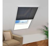 Moustiquaire plissée pour fenêtre Aluminium 80 x 120 cm