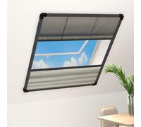 Vidaxl Moustiquaire Pliss¿¿E Pour Fen¿ºtre Aluminium 60x80cm Avec Auvent