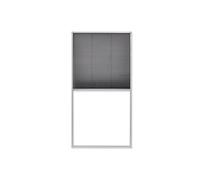 Moustiquaire Plissée à Fenêtre Aluminium Marron 80x100cm contre Insecte vidaXL