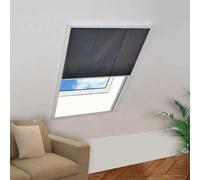 Moustiquaire plissée pour fenêtre Aluminium 60 x 80 cm