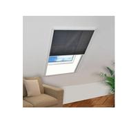 Moustiquaire plissée pour fenêtre Aluminium 80 x 120 cm