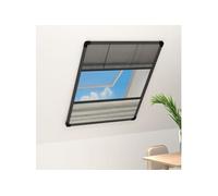 vidaXL Moustiquaire plissée pour fenêtre Aluminium 80 x 120 cm