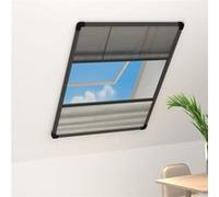 Moustiquaire Plissée Fenêtre Aluminium 80x100 cm et Auvent Anti-insecte vidaXL