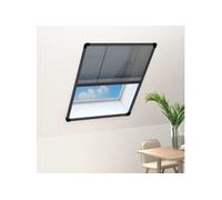 Moustiquaire plissée pour fenêtre Aluminium Anthracite 60x80 cm