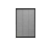 vidaXL Moustiquaire plissée pour fenêtre Aluminium Anthracite 80x160cm Anthracite