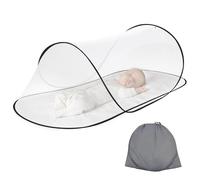 Moustiquaire Pop Up 200 x 80 x 56 cm, pliable, tente de camping portable, protection ultra légère à 360 °, lit familial, installation facile et rapide, camping, voyage, intérieur