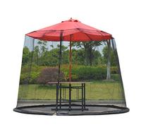 Moustiquaire portable pour parasol d'extérieur - 300 x 230 cm - Noir - Pour parasol de jardin, tonnelle et terrasse - Protection idéale pour votre espace extérieur