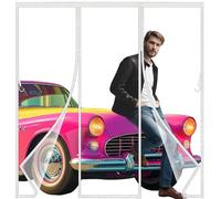 Moustiquaire Porte 240x205cm Fenetre Aimantée Magnetique, Rideaux Anti Mouches pour Porte, Rideaux Toile Insect Ecran,Moustiquaire Baie Vitree Coulissante,Magnétique Moustique Sans Perçage Blanc