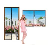 Moustiquaire Porte 40x65cm Fenetre Aimantée Magnetique, Rideaux Anti Mouches pour Porte,Rideaux Toile Insect Ecran,Moustiquaire Baie Vitree Coulissante,Magnétique Moustique Sans Perçage Noir