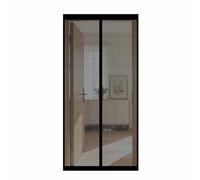 Moustiquaire Porte 90 x 110 cm Sans Perçage, Fermeture Automatique, Maintient L'Air Frais à L'Intérieur, Anti-Insectes Moustiquaire Porte Aimantée pour Couloirs, Noir