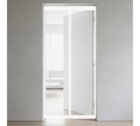 Moustiquaire Porte 90 x 110 cm Sans Perçage, Fermeture Automatique, Maintient L'Air Frais à L'Intérieur, Anti-Insectes Rideau de Porte Anti Moustique pour Couloirs, Blanc