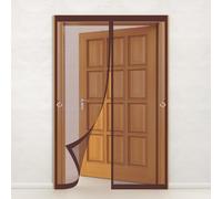 Moustiquaire Porte Fenetre 104 x 224 cm Moustiquaire Magnétique Anti Mouche Anti Insecte Rideau Moustique Mouche Insecte pour Porte Exterieur, Marron