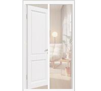 Moustiquaire Porte Fenetre 110 x 212 cm Moustiquaire Porte Magnétique Différentes Tailles Fenetre Magnétique Différentes Tailles pour Exterieur, Blanc