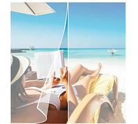 Moustiquaire Porte Fenetre 125 x 200 cm Maille Ultra Fine Moustiquaire sur Mesure Porte Différentes Tailles Pour Couloirs Portes Patio, Blanc