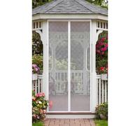 Moustiquaire Porte Fenêtre 143 x 219 cm Kit D'Installation Complet Puissants Aimants Rideau Moustiquaire Magnétique Sans Perçage pour de Balcon, Chambre, Blanc