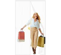 Moustiquaire Porte Fenetre 145 x 245 cm Fermeture Automatique Rideaux Insect Ecran Différentes Tailles Pour Enfants Animaux Compagnie, Blanc