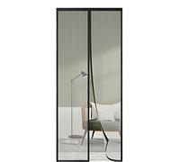 Moustiquaire Porte Fenetre 145x185, SHA2WEN Rideau Moustiquaire Magnétique Noir, Profitez de l'été en Famille