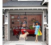 Moustiquaire Porte Fenetre 155 x 205 cm Installation Facile Sans Outils Rideau Maille Ruban Magique Plein Cadre Aimants Puissants Pour Porte Fermeture Automatique, Noir