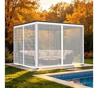 Moustiquaire Porte Fenetre 190 x 198 cm Fermeture Automatique Aimantée, Sans Perçage Rideau de Porte Antimoustique Maille Ultra Fine Moustiquaire pour Balcon, Terrasse, Blanc