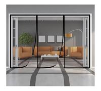 Moustiquaire Porte Fenetre 240x220cm AimantéE Fermeture Automatique Anti Insecte Mouche Moustique Anti Insecte Mouche Portes De Balcon Portes Coulissantes,noir