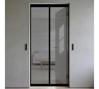 Moustiquaire Porte Fenêtre 50 x 200 cm Sans Perçage, Fermeture Automatique, Maintient L'Air Frais à L'Intérieur, Anti-Insectes Rideaux Insect Ecran pour Porte, Couloirs, Noir