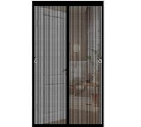Moustiquaire Porte Fenetre 85 x 212 cm Moustiquaire Porte Magnétique Différentes Tailles Fenetre Magnétique Différentes Tailles pour Exterieur, Noir