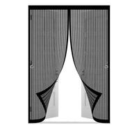 Moustiquaire Porte Fenetre 90 x 218 cm Moustiquaire Porte Magnétique Différentes Tailles Fenetre Magnétique Puissants Aimants pour Camping Car, Noir