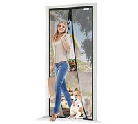 Moustiquaire Porte Fenetre 90x250, JOY2SEE Rideau Moustiquaire Magnétique Noir, Protéger Votre Famille