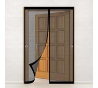 Moustiquaire Porte Fenetre 94 x 204 cm Moustiquaire Magnétique Anti Mouche Anti Insecte Rideau Moustique Mouche Insecte pour Porte Exterieur, Noir