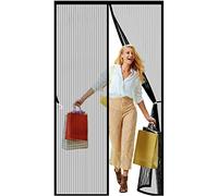 Moustiquaire Porte Fenetre Magnétique 100 x 230 cm Garde Air Frais l'Intérieur Rideau Magnétique Écran Souple Porte Sans Perçage Pour Plupart Porte Balcon, Noir