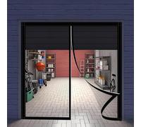 Moustiquaire Porte Fenetre Magnetique 138 x 206 cm Fermeture Automatique Porte Moustiquaire Aimantee Sans Perçage Installation Facile pour La Plupart Les Types de Fenêtres Ou Porte, Noir