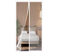 Moustiquaire Porte Fenetre Magnétique 170x190 cm, Rideau Anti Moustique Convient à Toutes les Tailles de Portes de Balcon, de Portes de Salon, de Portes Extérieures, de Portes Coulissantes, etc. Blanc