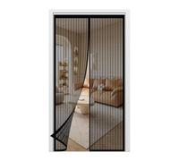 Moustiquaire Porte Fenetre Magnétique 235 x 234 cm Garde L'Air Frais à L’Intérieur Rideau de Porte Antimoustique, Noir