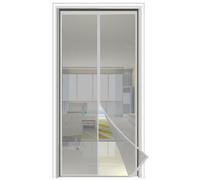 Moustiquaire Porte Fenetre Magnetique 70x200 Gris, Protection Contre les Insectes avec Rideau Aimanté pour Porte et Fenêtre pour Couloirs, Portes, Patio Facile à Installer