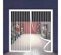 Moustiquaire Porte Fenetre Magnetique 94 x 230 cm Maille Ultra Fine Moustiquaire Magnetique Porte Sans Perçage Installation Facile pour La Plupart Les Types de Fenêtres Ou Porte, Blanc