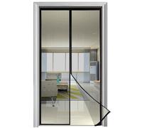 Moustiquaire Porte Fenetre Magnetique 95x200 Noir, Protection Contre les Insectes avec Rideau Aimanté pour Porte et Fenêtre pour Couloirs, Portes, Patio Facile à Installer