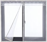Moustiquaire Porte Fenêtre Moustiquaire magnétique Pour fenêtre coulissante Fenêtre de toit 80x100 cm Blanc