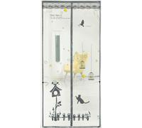 Moustiquaire Porte Fenêtre Moustiquaire Porte Balcon Noir 100x100 cm