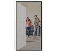 Moustiquaire Porte Fenetre Ouverture Latérale 90x250cm Filet Fine Bloquant Moustiques et Bestioles|Installation Libre Sans Percage Convient à Tous Types de Portes (Balcon Terrasse) Noir